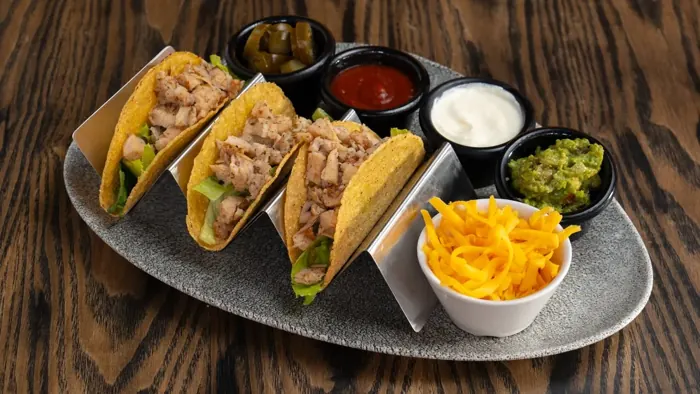Fajita Chicken Tacos - Mexican food at Sierra Paphos