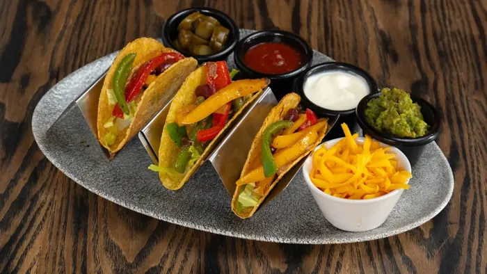 Vegetarian Tacos - Mexican food at Sierra Paphos